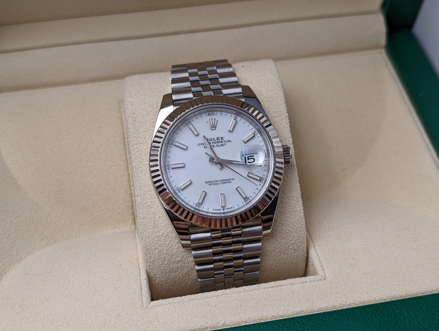Rolex Datejust 41 Stainless Steel & White Gold 126334