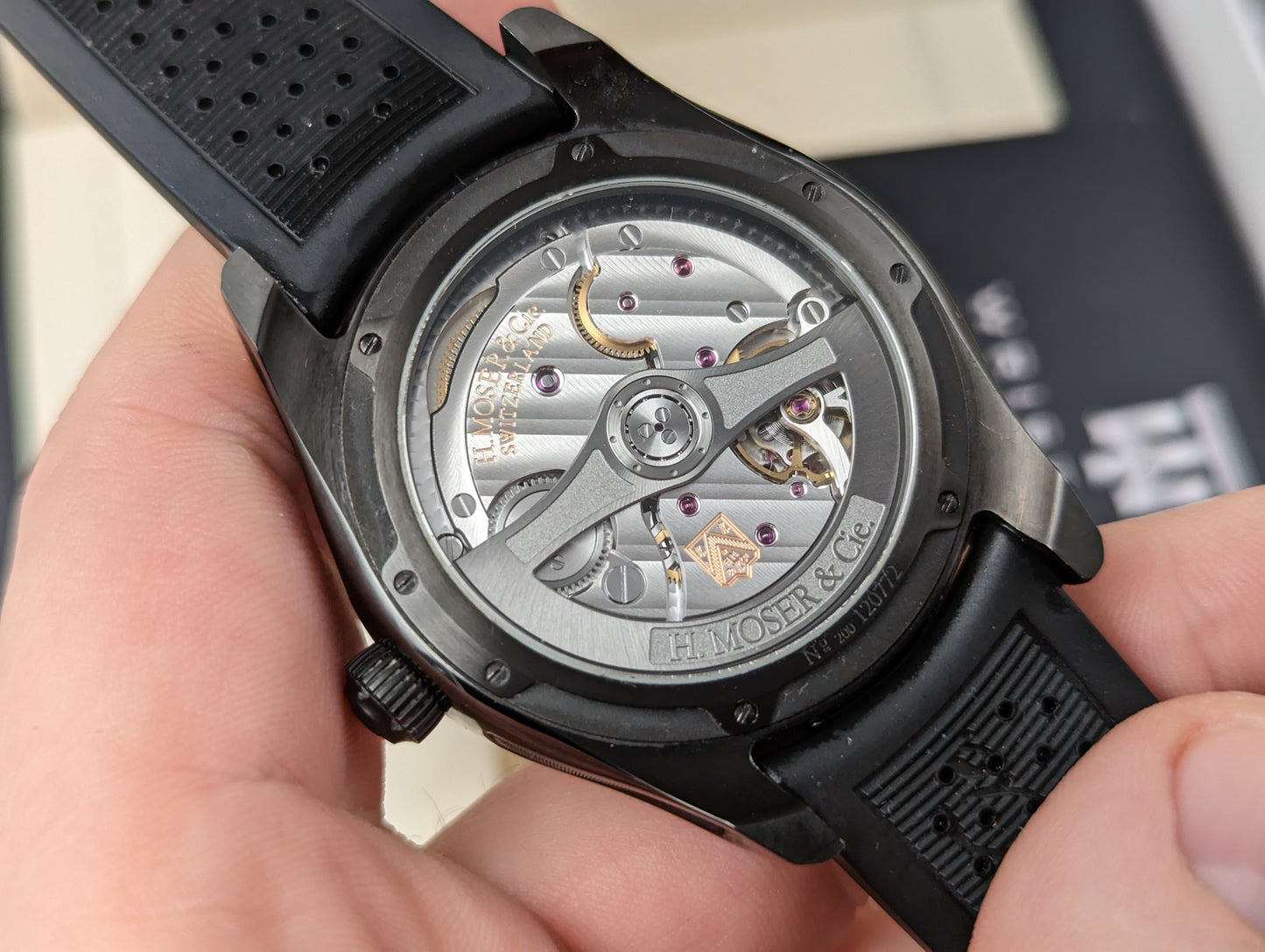 H Moser & Cie Pioneer Centre Seconds DLC